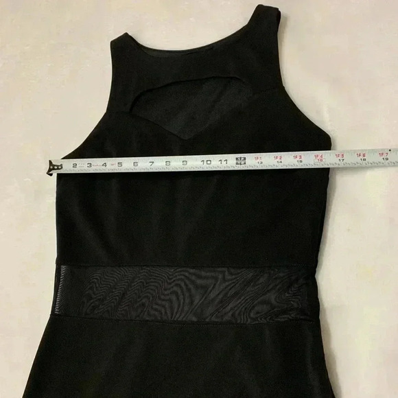 JustFab Kennedy Cut Out Mini Dress Casual Black Size L - Picture 10 of 10